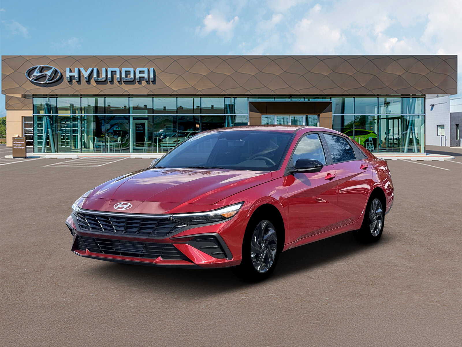 Photo view of 2026 Hyundai Elantra in Red