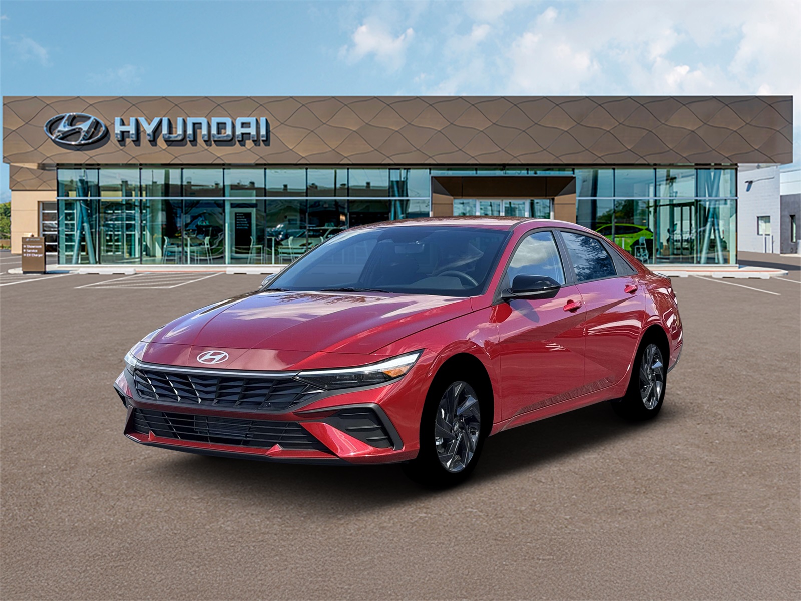 Photo view of 2026 Hyundai Elantra in Red