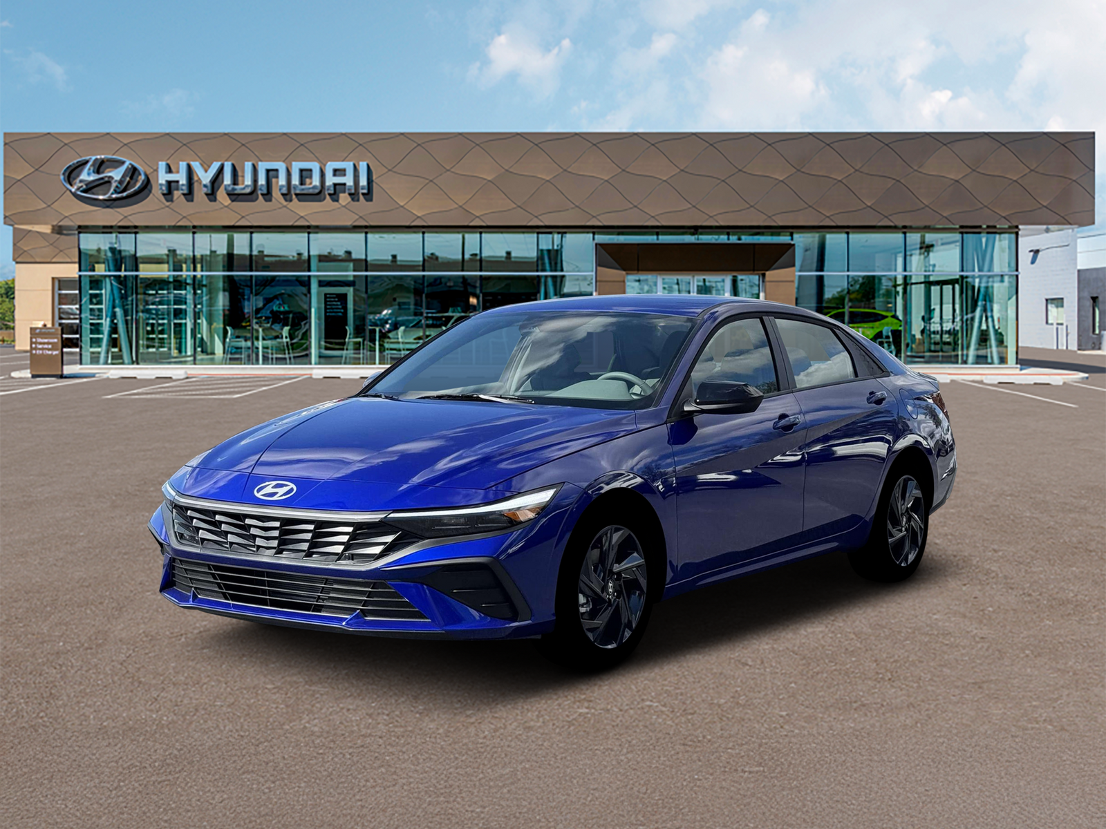 Photo view of 2026 Hyundai Elantra in Blue