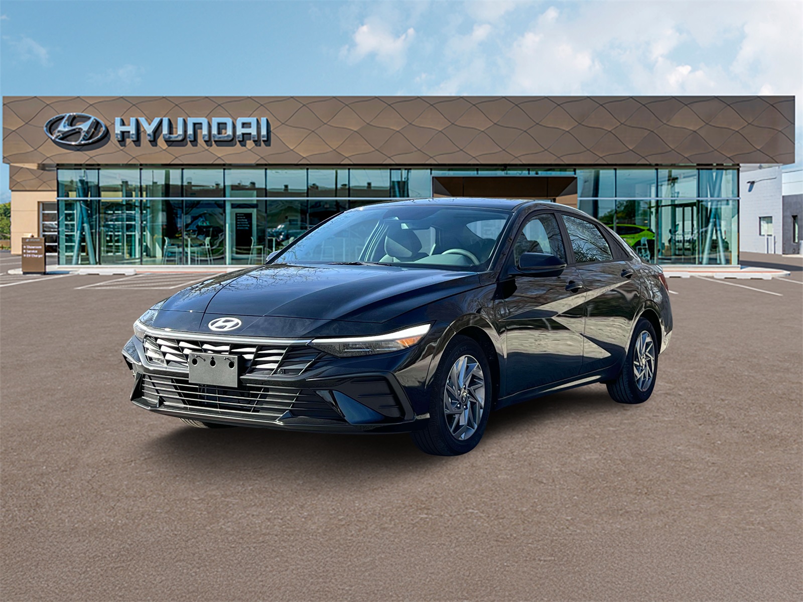 Photo view of 2025 Hyundai Elantra Hybrid in Black