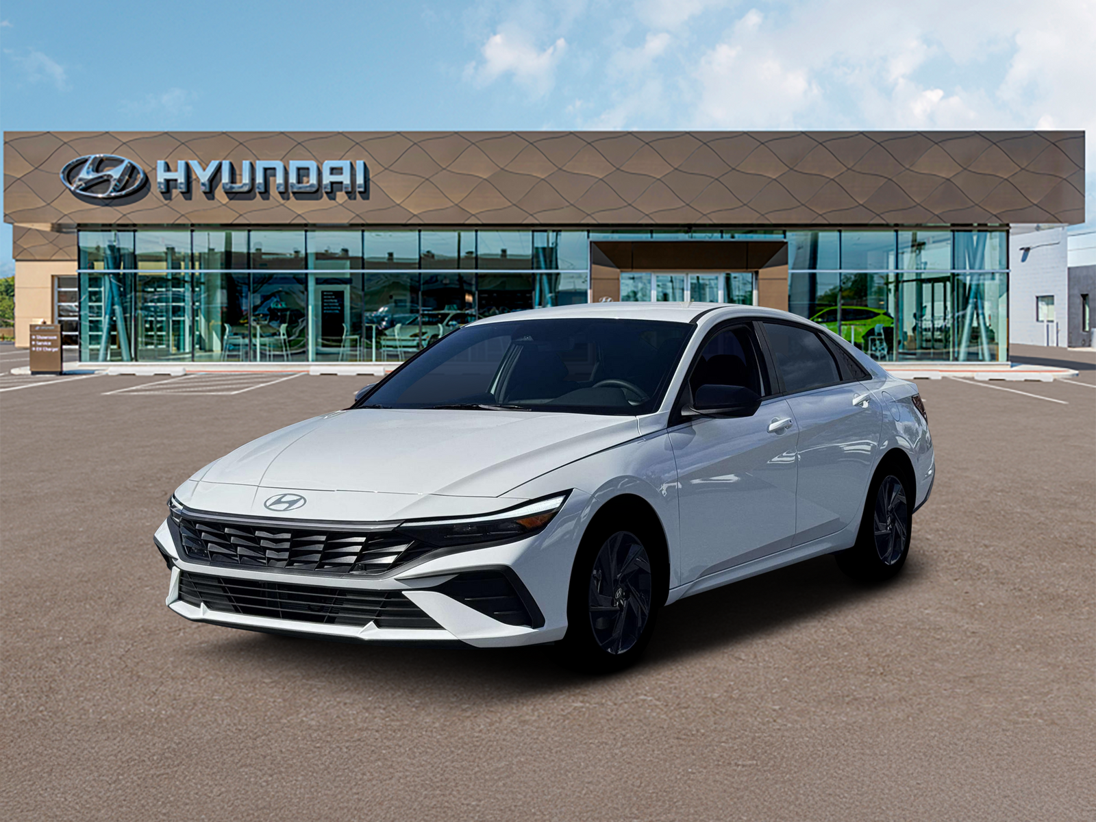 Photo view of 2026 Hyundai Elantra Hybrid in White
