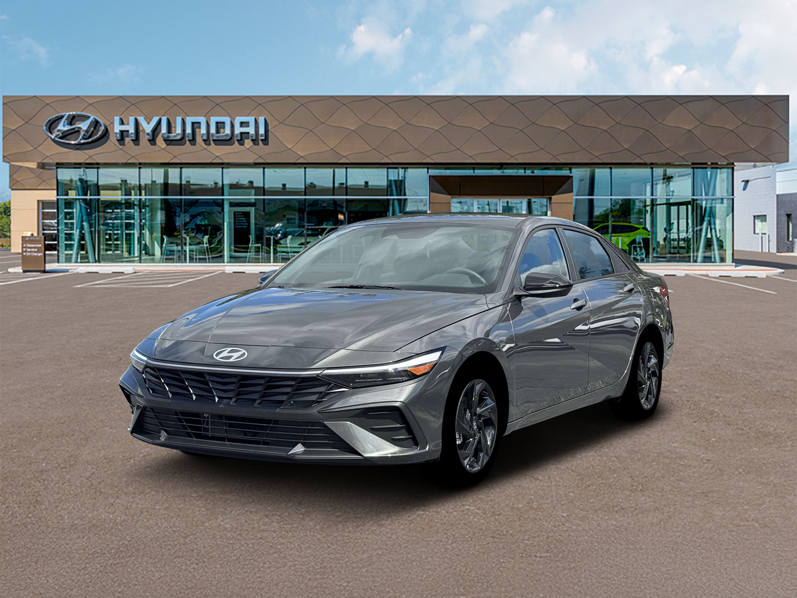 Photo view of 2026 Hyundai Elantra Hybrid in Gray