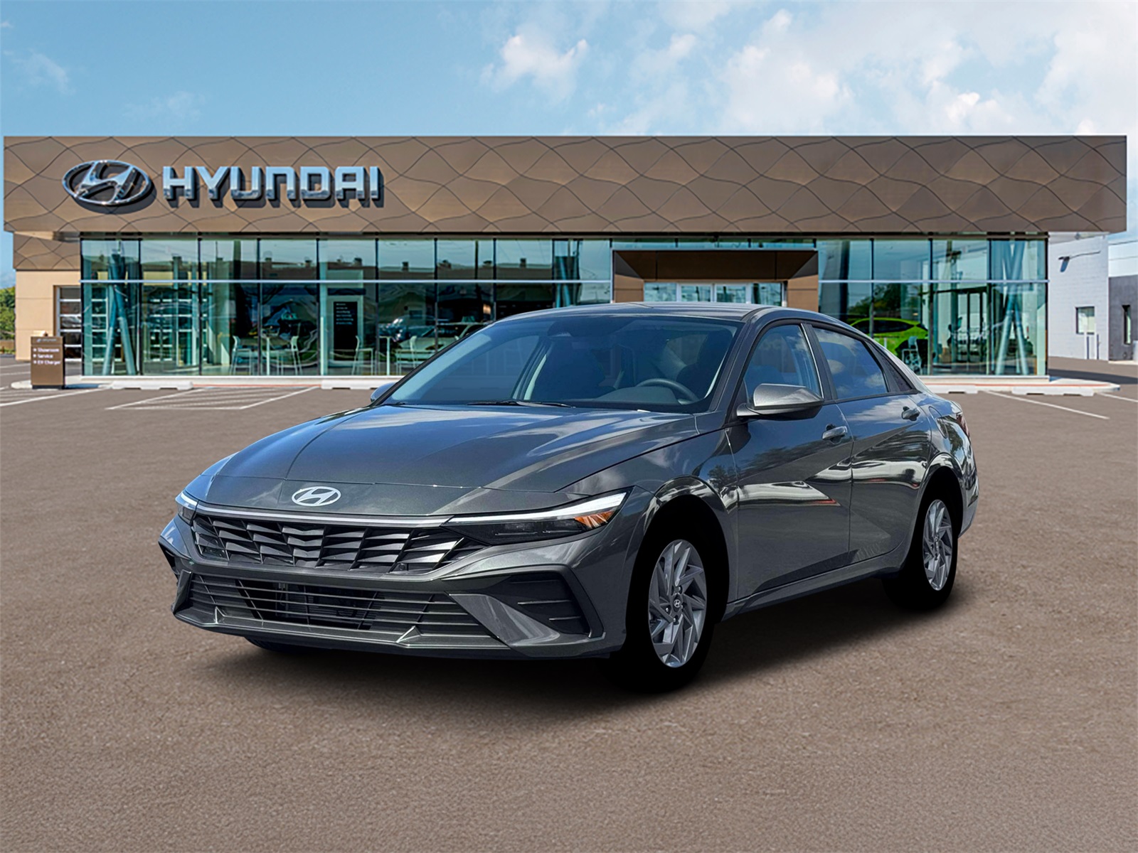 Photo view of 2026 Hyundai Elantra Hybrid in Gray