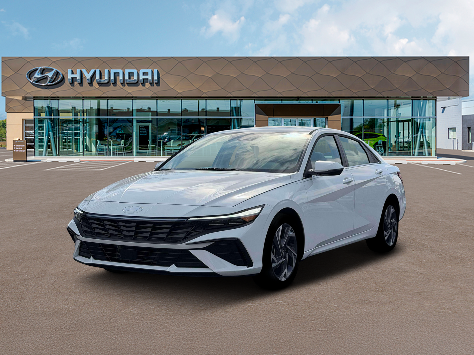 Photo view of 2026 Hyundai Elantra Hybrid in White