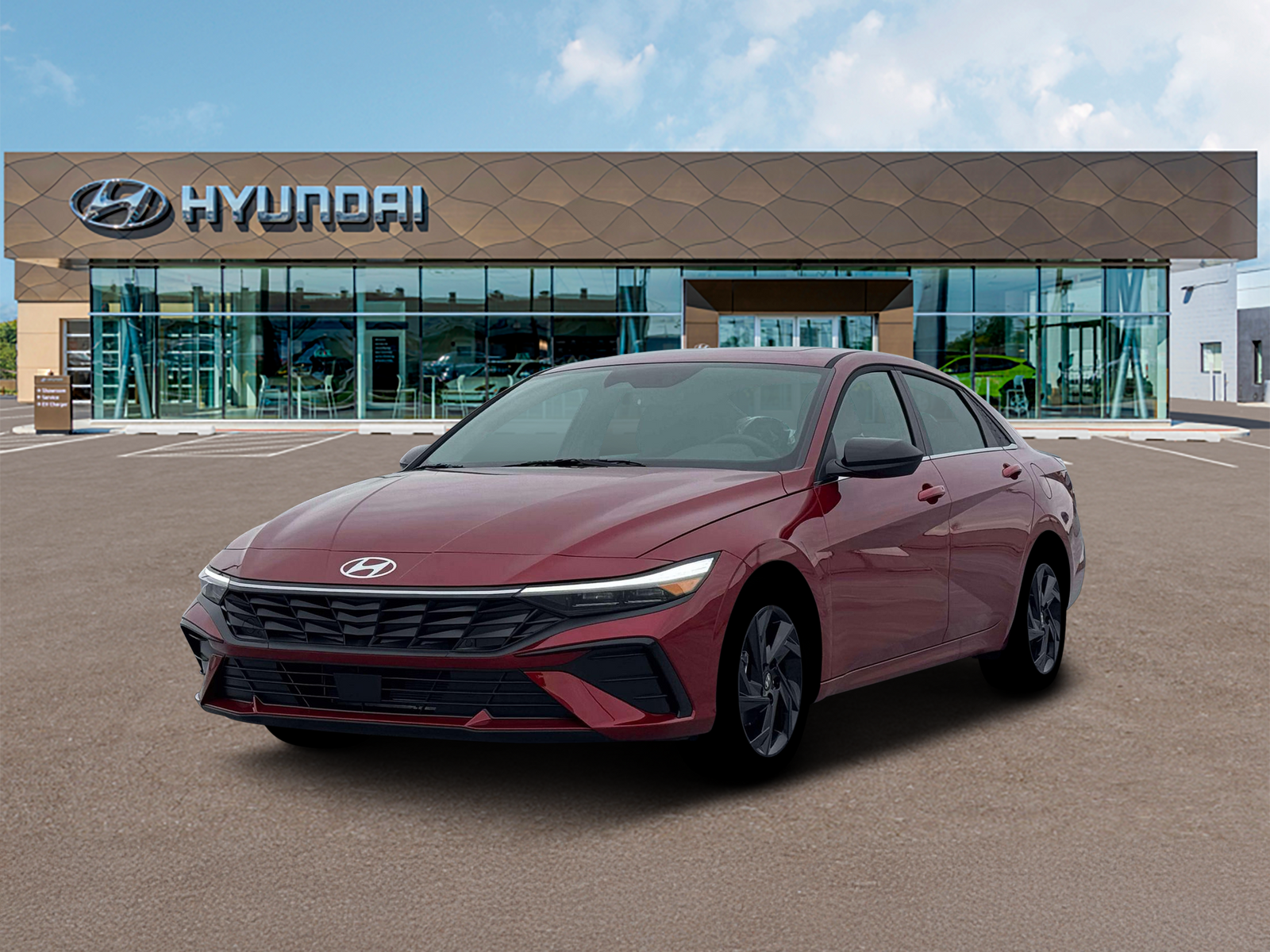 Photo view of 2026 Hyundai Elantra in Red