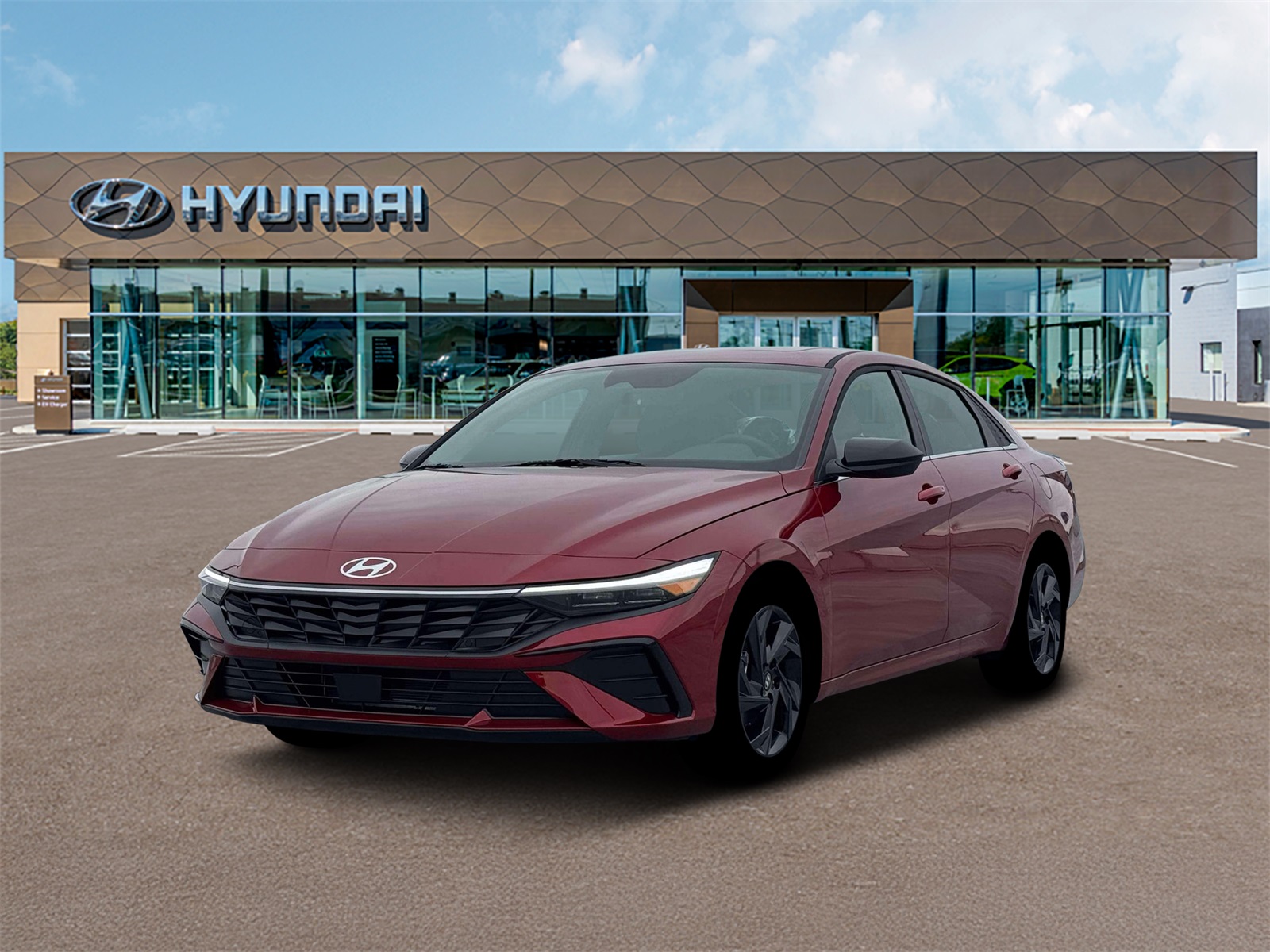 Photo view of 2026 Hyundai Elantra in Red