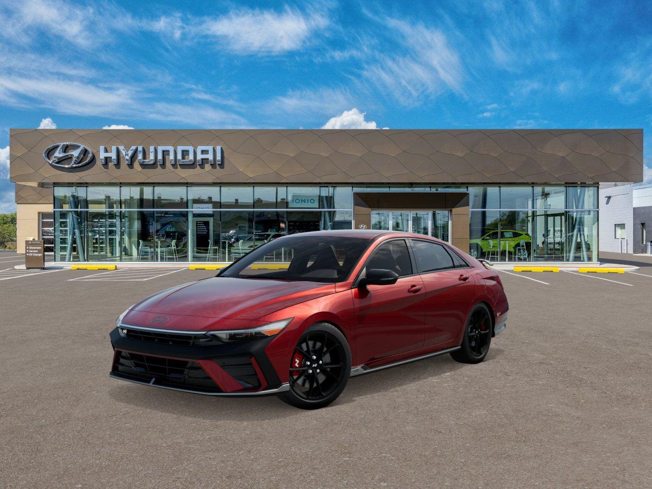 Photo view of 2025 Hyundai Elantra N in Red