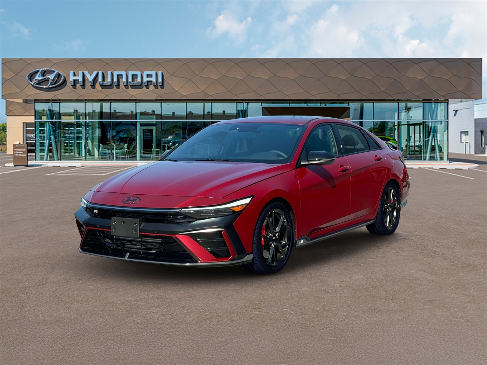 Photo view of 2025 Hyundai Elantra N in Red