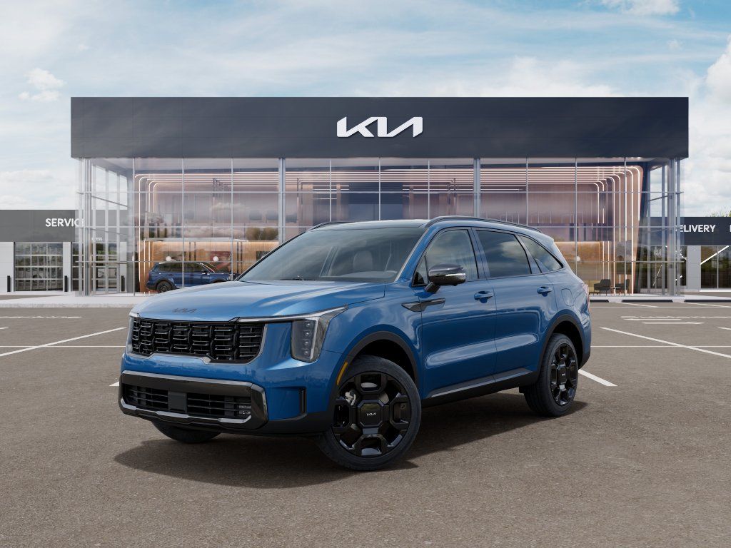 Photo view of 2026 Kia Sorento Hybrid in Blue