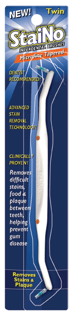  STAINO  TWIN  INTERDENTAL BRUSH  TAPERED