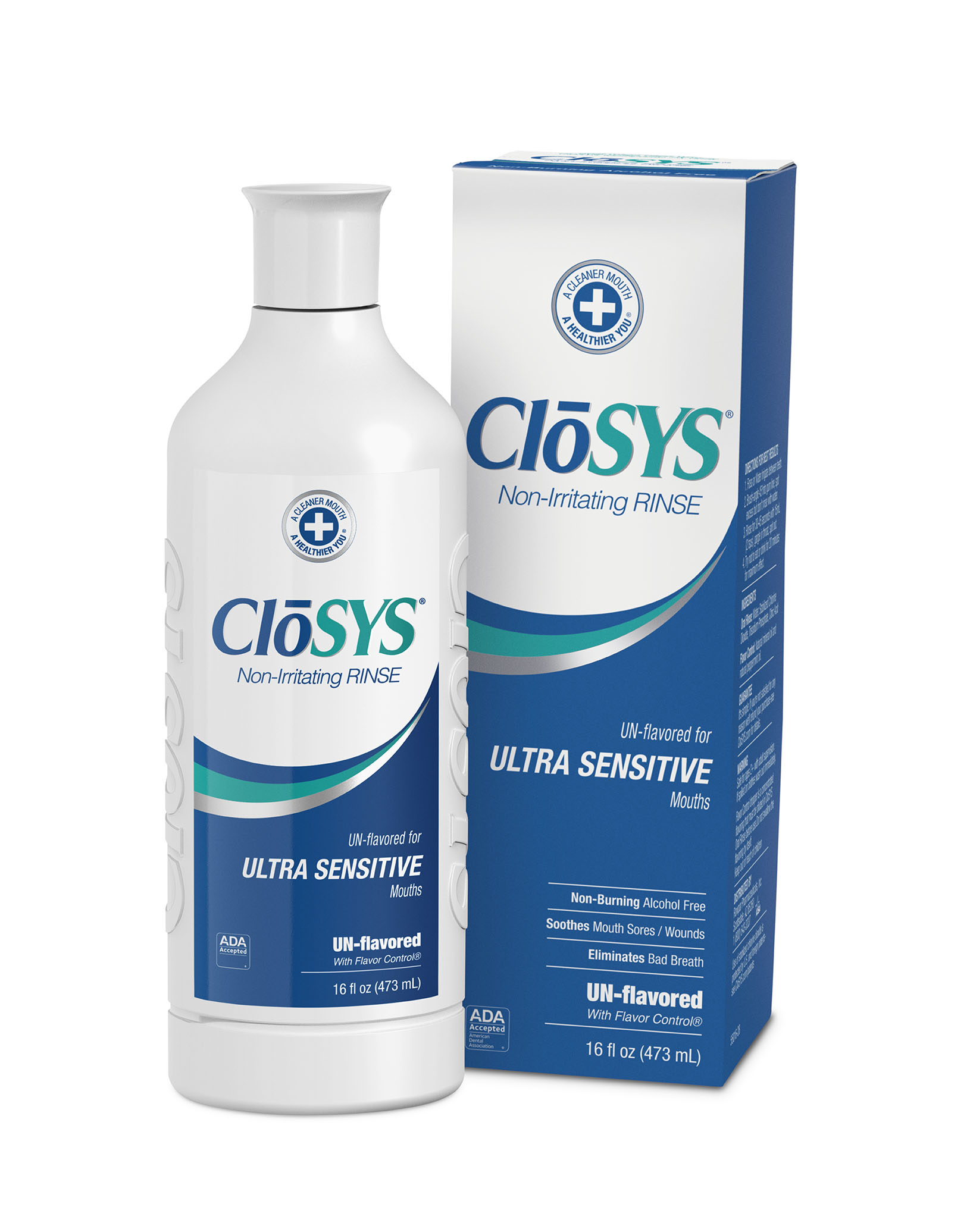 CLOSYS  oral rinse unflavored 16oz