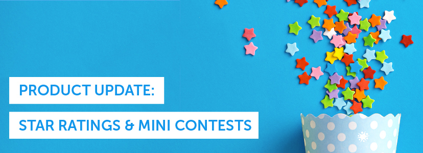 Product Update: Mini Contests and Designer Star Ratings