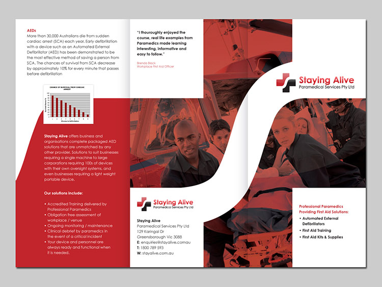 Paramedical Service Brochure Design by Plimsoll Line