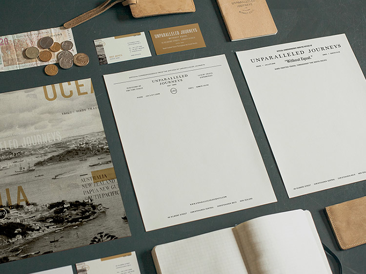 'Old meets new' stationery design by Andrew Littman