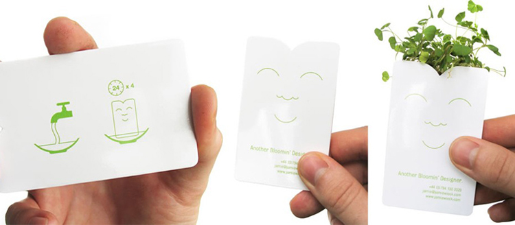 Quirky, plant business card design