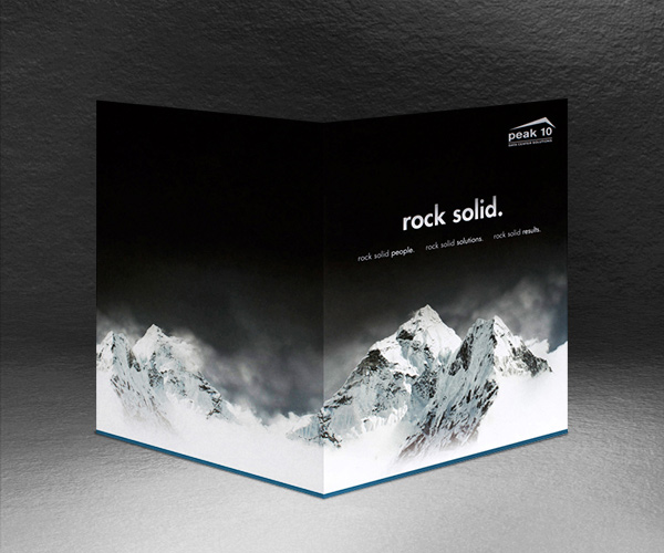 Monochrome presentation folder