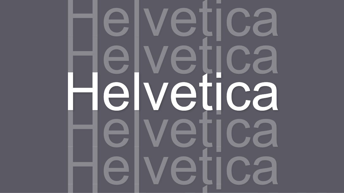 Helvetica and its spin offs