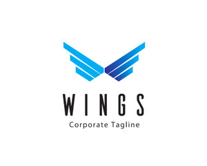 Wings Logo Design by Superbram