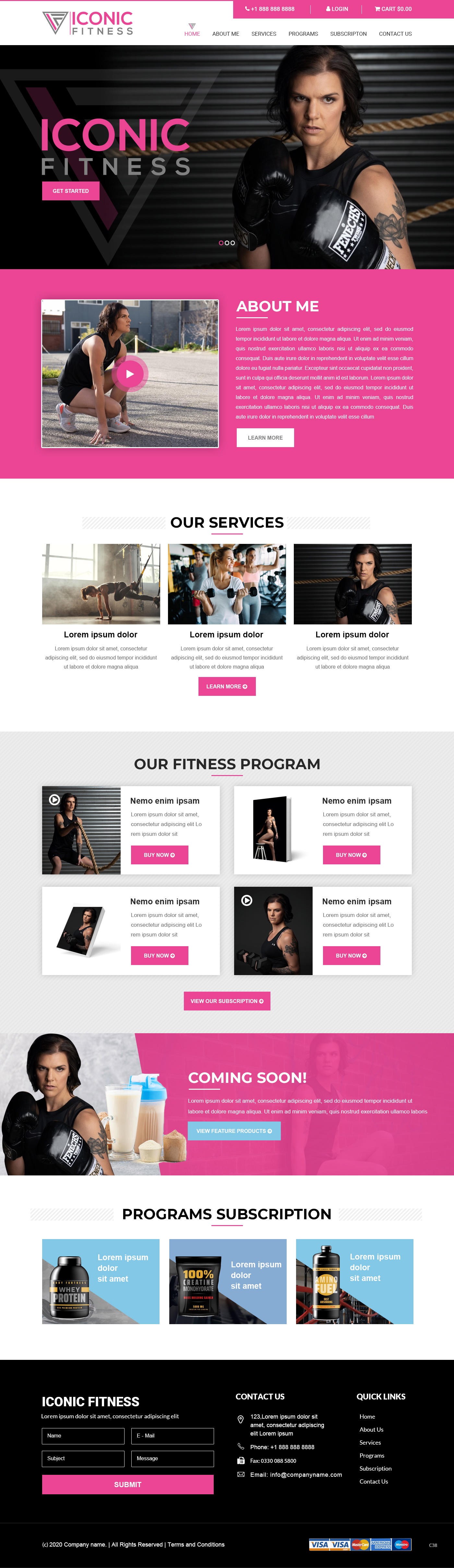 iconic-fitness-web-design-by-pb-designcrowd