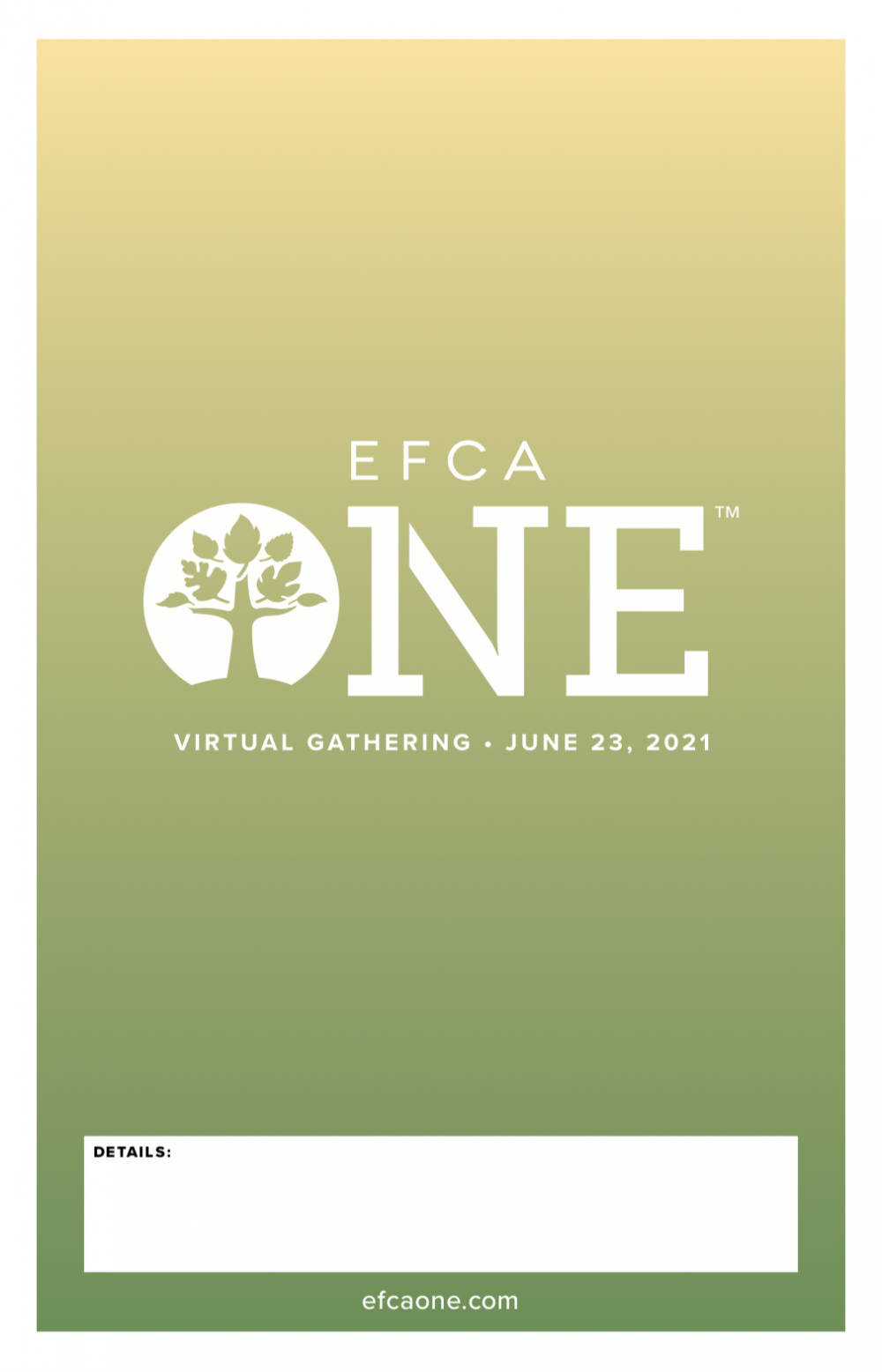 EFCA One 2021 Poster (11x17) — EFCA Helps