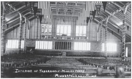 Inside the tabernacle mission farms.