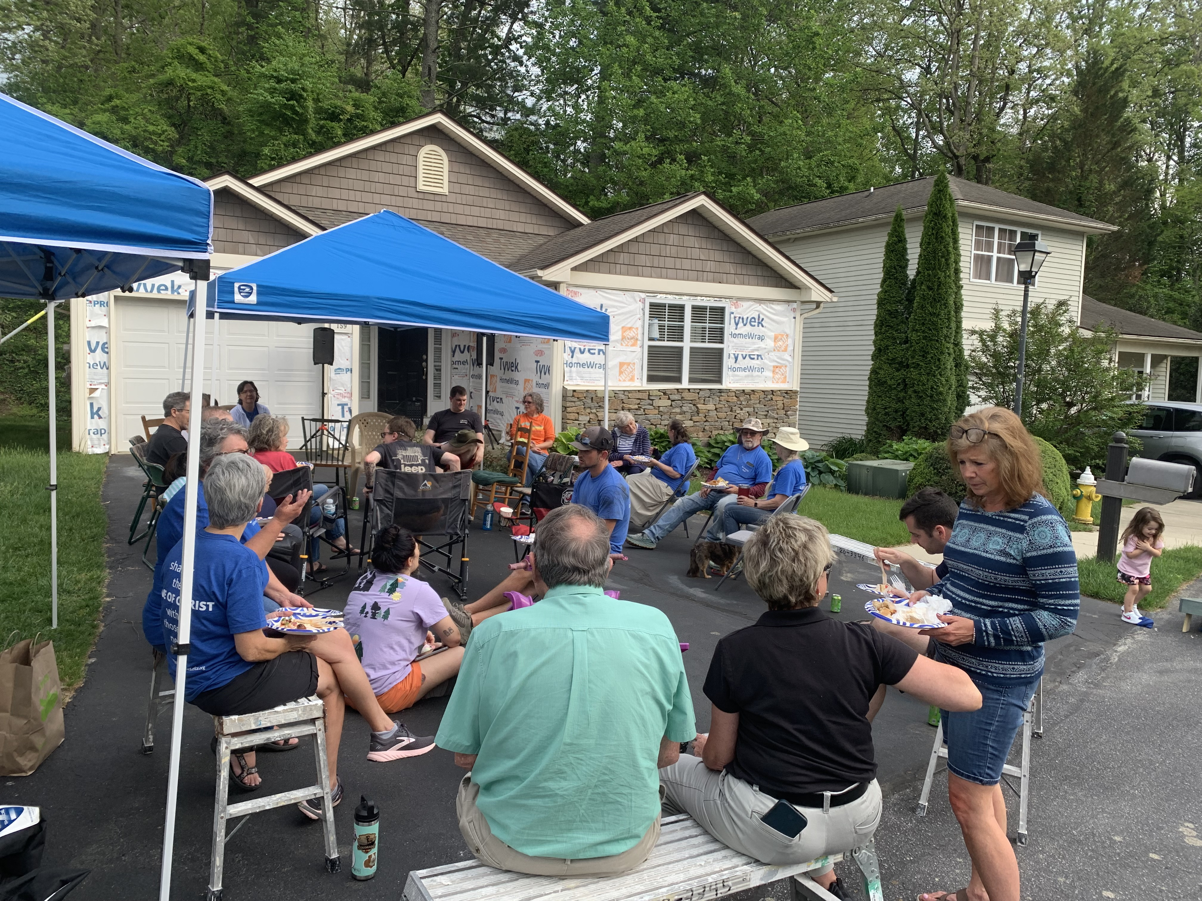 Cookouts provided a connection point for neighbors, staff, and church members.