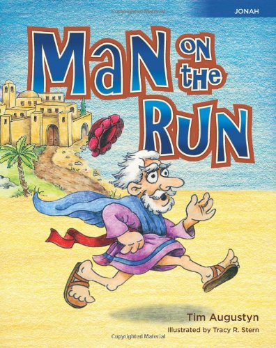 Book cover of illustrated man running