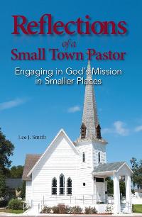 Book cover with a white church