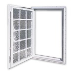 Acrylic Block Egress Window Open