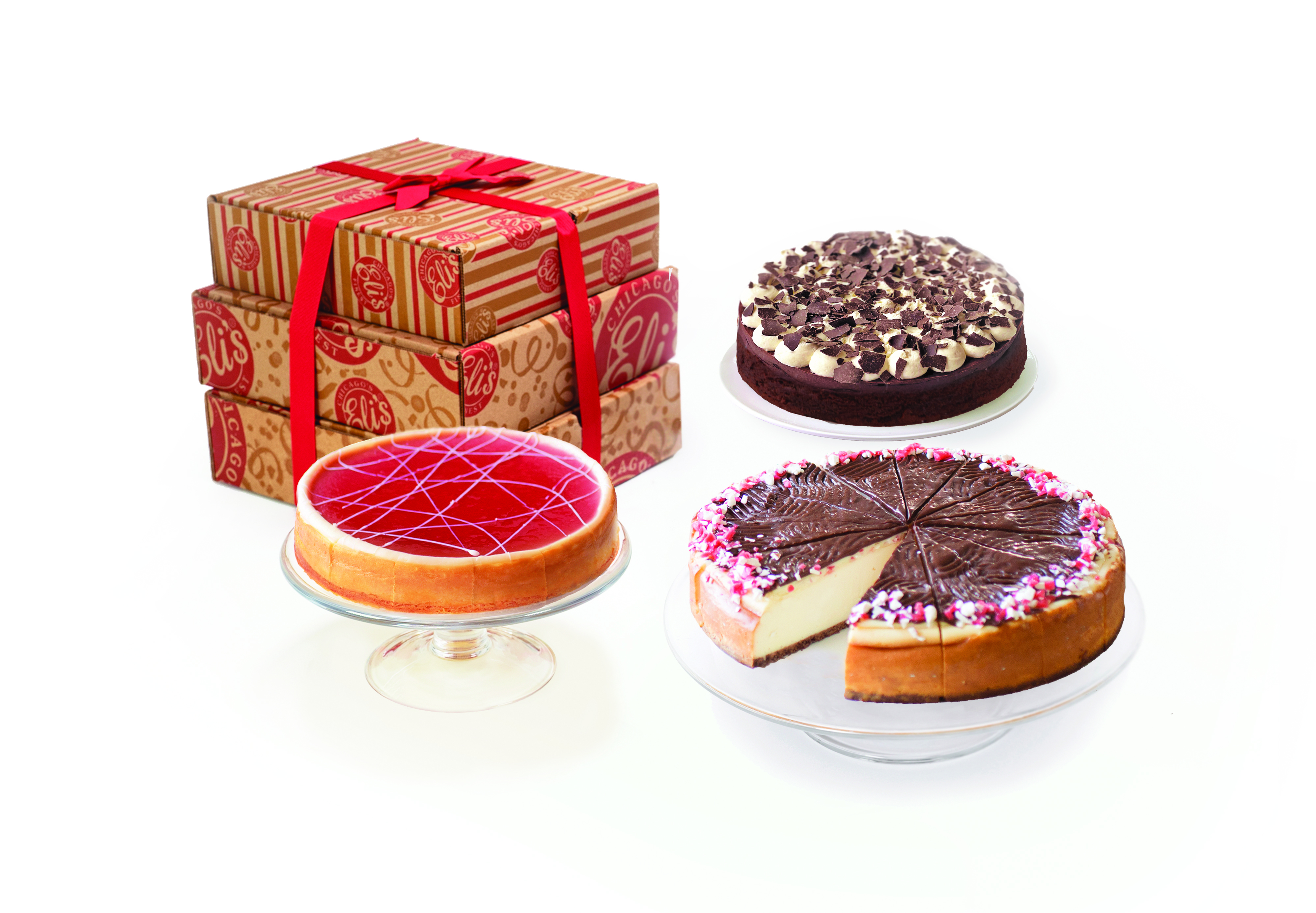 Holiday Tower of Cheesecake