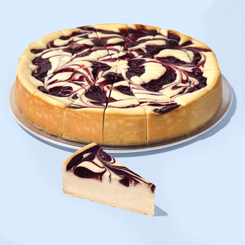 Blueberry Swirl Cheesecake