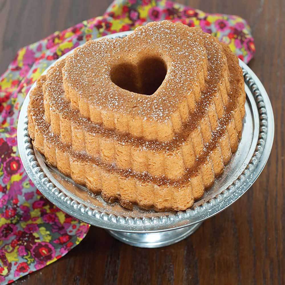 Tiered Heart Bundt Pan Nordic Ware, Fancy Flours