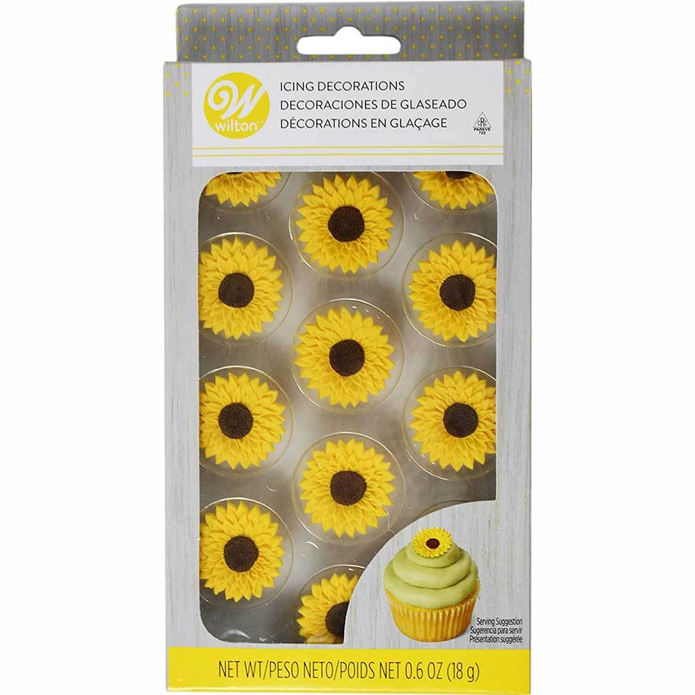 Sunflower Icing Decorations, Fancy Flours