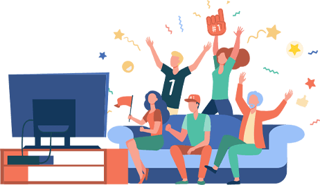 Fans celebrating