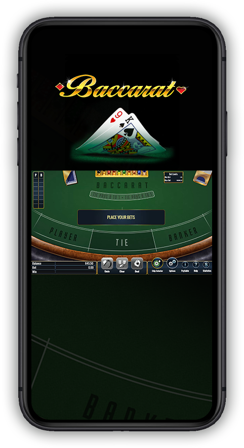 Baccarat on phone app