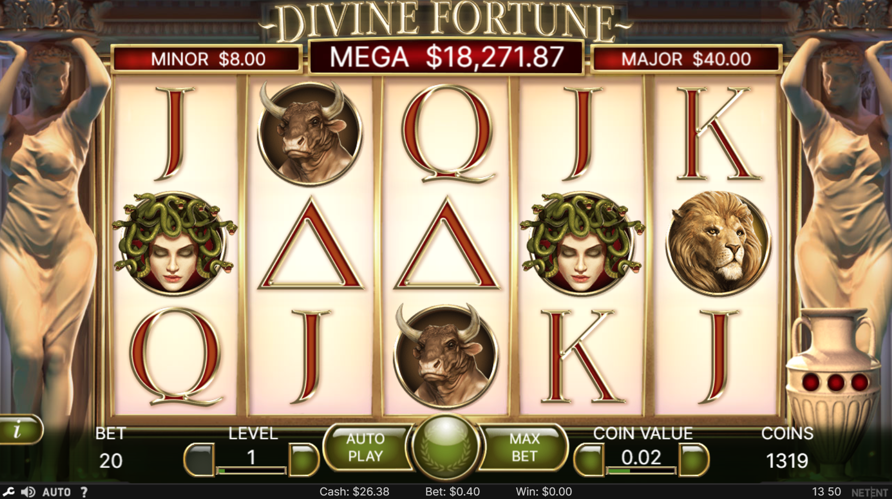 Divine Fortune slot  game at FanDuel Casino