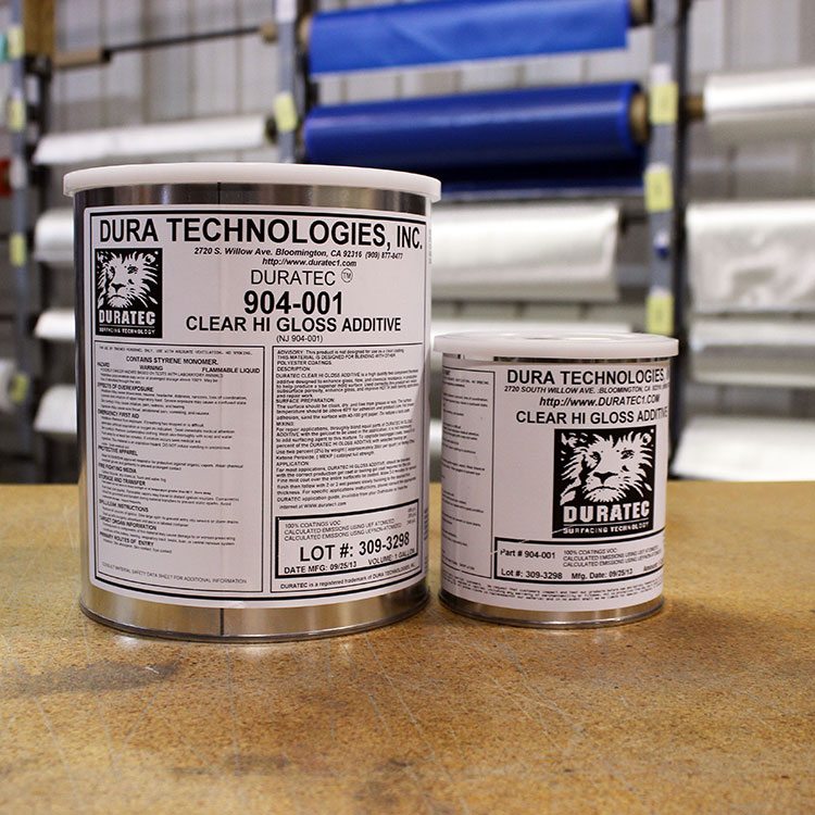 Duratec Clear HiGloss Gel Coat Additivein stock Fibre Glast