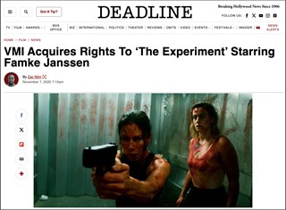 VMI Acquires Rights To ‘The Experiment’ Starring Famke Janssen