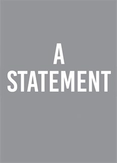 Statement, A