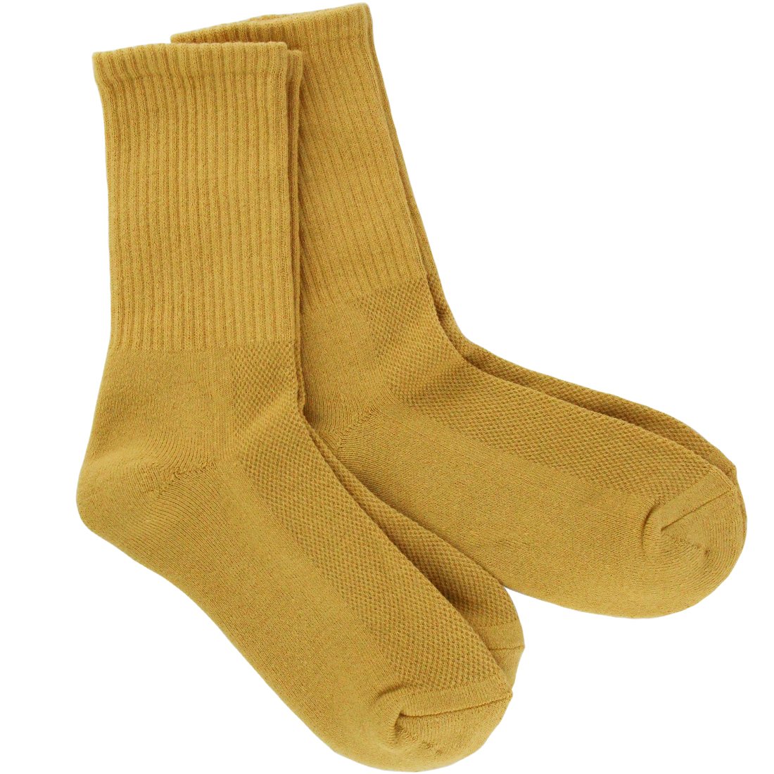Mustard Men's Bamboo Crew Socks 2 Pack, Mens Bamboo Socks Foot Traffic