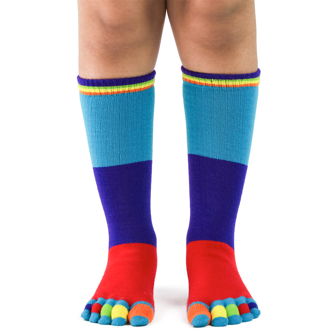 thumbnail interactive-video image 1 of 6 Pairs Women's Toe Socks - Five Finger Cotton Socks For Yoga, Running & Athletic Activities 1 of 14