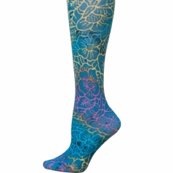 Floral Batik Adult Tights