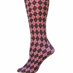 Argyle Tights-Large/Tall