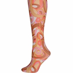 Metro Retro Orange Adult Tights