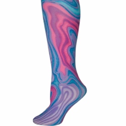 Purple Swirl Tights-Large/Tall