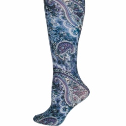 Big Purple Paisley Tights-Large/Tall