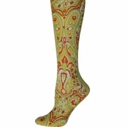 Lime Paisley Tights Lime Paisley Tights