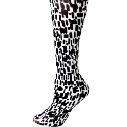 Black/White Squares Tights