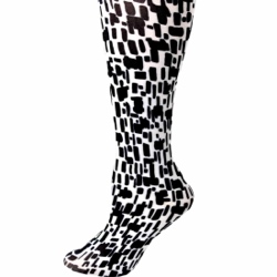 Black&White SquaresTights-Large/Tall