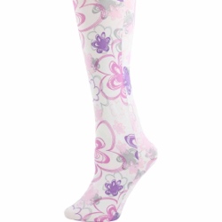 floral doodle adult tights